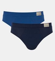 2-pack heren heup Slips - GO Natural Brief - Biologisch katoenen heren onderbroeken - Zachte stoffen band - thumbnail