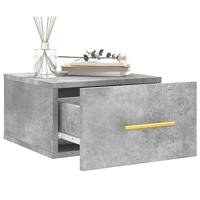 Nachtkastjes 2 st wandgemonteerd 35x35x20 cm betongrijs - thumbnail