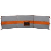 Windscherm camping waterdicht 490x123 cm grijs en oranje - thumbnail
