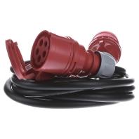 Bachmann 0165792 Stroom Verlengkabel 16 A Zwart 5.00 m H07RN-F 5G 2,5 mm² Geschikt voor buiten