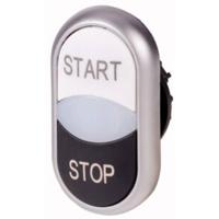 Eaton 216708 M22-DDL-WS-GB1/GB0 Dubbele drukknop Kunststof frontring 1 stuk(s) - thumbnail