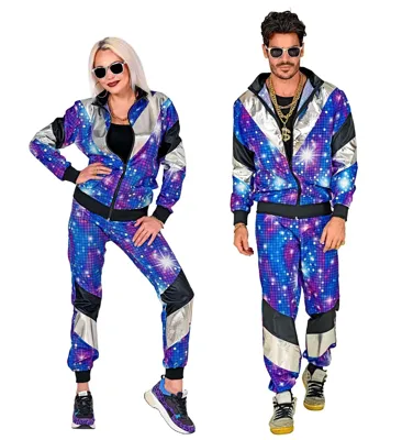 Fout 80&apos;s Trainingspak Discobal Blauw Unisex