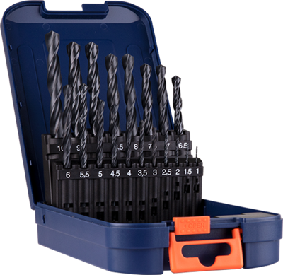 Rotec Spiraalborenset | 100 | DIN 338 | Type N | 19-dlg | ø1-10 ABS - 900.0019K