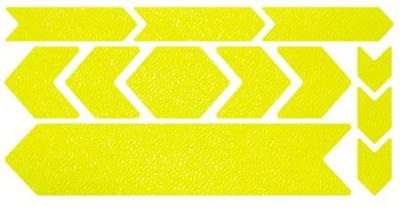 Fiets frame bescherming stickerset neon geel