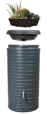 Regenton Garantia NORDIC 2in1 300 liter Grafiet C
