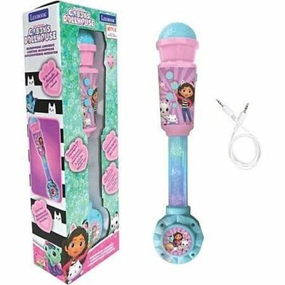 Microfoon Gabby en het Magische Huis met lichtbuis, luidspreker (aux-ingang), melodieën en geluidseffecten