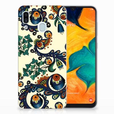 Siliconen Hoesje Samsung Galaxy A30 Barok Flower Siliconen Hoesje Samsung Galaxy A30 Barok Flower