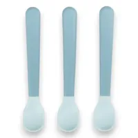 Done By Deer Easy Grip Lepels Blauw 3 Stuks - thumbnail