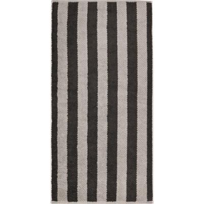 Cawö Cawo Pure Strepen Handdoek 50/100 basalt