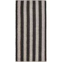 Cawö Cawo Pure Strepen Handdoek 50/100 basalt - thumbnail