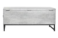 Koffer DKD Home Decor Keramisch Grijs Wit Mangohout (116 x 40 x 50 cm) - thumbnail