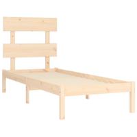 Bedframe massief hout 90x190 cm - thumbnail