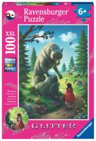 Ravensburger puzzel Roodkapje en de wolf 100 stukjes - thumbnail