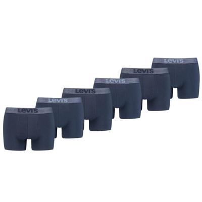 Levi's Boxershorts Melange WB Organic Cotton 6-pack Mood Indigo-S