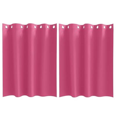 VidaXL Zwart-out gordijnen met ringen 2 pcs felroze 140 x 140 cm