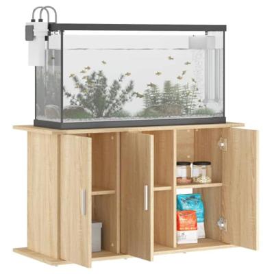 VidaXL Aquariumstandaard 101x41x58 cm bewerkt hout sonoma eikenkleurig - thumbnail