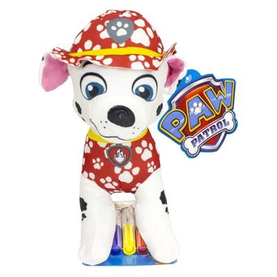 Sambro Paw patrol inkleur knuffel met stiften - marshall