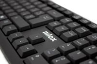 Toetsenbord Nilox NXKBE000002 Zwart Qwerty Spaans QWERTY - thumbnail