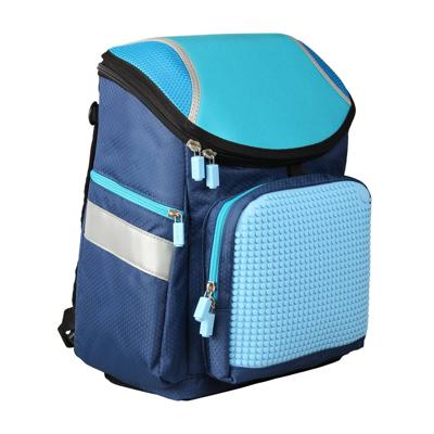 Upixel rugzak Super Class junior 38 cm marineblauw 2 delig