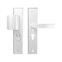 AXA veiligheidsbeslag greep/kruk - SKG*** met kerntrekbeveiliging - Edge Plus D-duwer-Blok - PC55 - alu. F1 - thumbnail