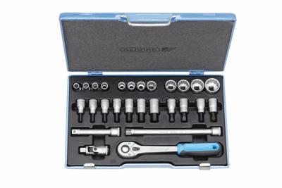 Gedore D 19 IMU-10 6140090 Dopsleutelset Metrisch 1/2 (12,5 mm) 27-delig Gedore D 19 IMU-10 6140090 Dopsleutelset Metrisch 1/2 (12,5 mm) 27-delig