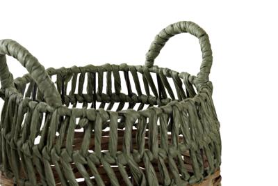 Mandenset DKD Home Decor Rotan (33 x 33 x 40 cm)