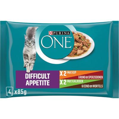 Purina one adult difficult appetite kip pouch mp 4x85gr Purina - Purina