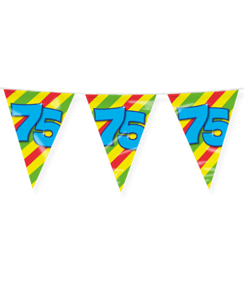 Happy Verjaardag Vlaggenlijn 75 Jaar (10m)