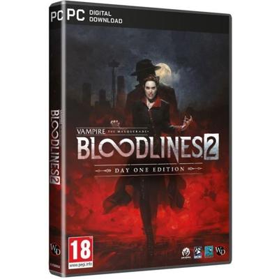 Vampire: THE MASQUERADE - BLOODLINES 2 - Dag één editie - PC-game - Code in een doos Vampire: THE MASQUERADE - BLOODLINES 2 - Dag één editie - PC-game - Code in een doos