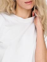 Only Onlmonja S/s Tee Jrs Noos 15320892 T-shirt Korte Mouw White - thumbnail
