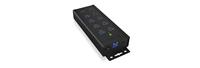 ICY BOX 7 Poorten Hub USB 3.0 Zwart - thumbnail