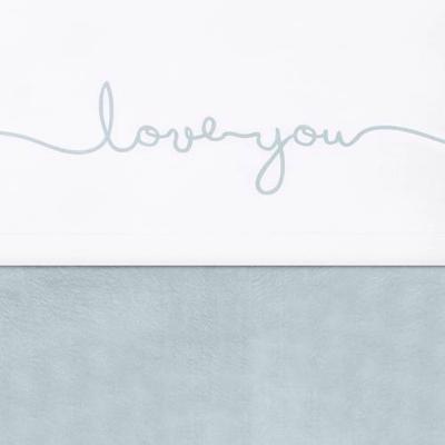 Jollein laken Love You Stone Green Maat