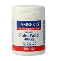 Lamberts Foliumzuur 400mcg Tabletten - thumbnail
