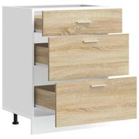Keuken onderkast Lyon bewerkt hout sonoma eikenkleurig - thumbnail