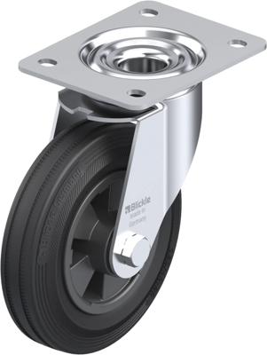 Blickle LE-VPP 160R Zwenkwiel Wieldiameter: 160 mm Draagvermogen (max.): 135 kg 1 stuk(s)