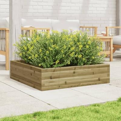 VidaXL Plantenbak 90x90x23 cm geïmpregneerd grenenhout VidaXL Plantenbak 90x90x23 cm geïmpregneerd grenenhout