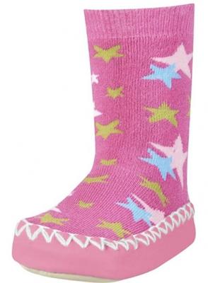 Playshoes soksloffen Sterren Fuchsia-27-30