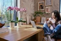 Elho Bloempot Vibes Fold Orchidee Zijdewit Ø12,5cm - thumbnail