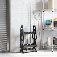 Hengelrek voor 16 hengels zwart - thumbnail