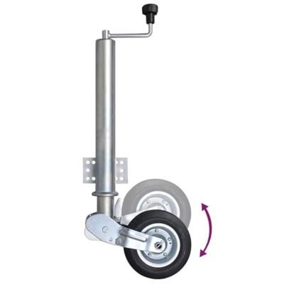 VidaXL Neuswiel met 2 staanders en 2 spanklemmen 60 mm
