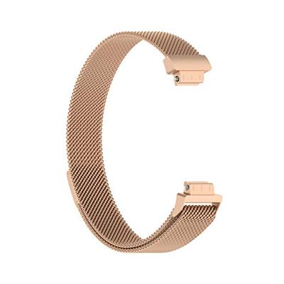 Fitbit Inspire 2 & Ace 3 Milanese bandje - Maat: Small - Champagne Goud