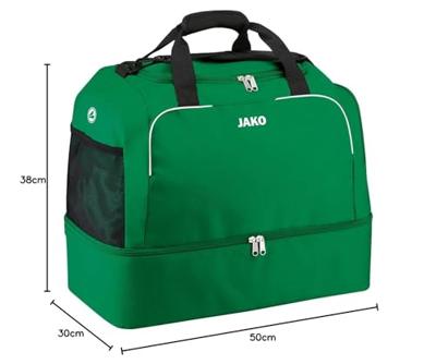 JAKO 2050 Sporttas Classico - Sportgroen - Junior (ca. 55 Liter)