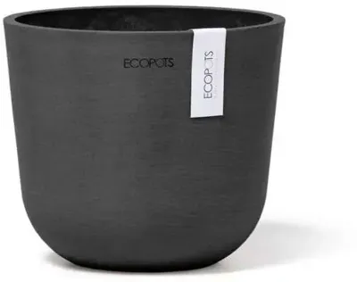Ecopots Oslo Mini Donkergrijs Ø16cm x H13,7 cm