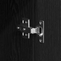 Badkamerkast Zwart Eiken 30 x 30 x 190 cm Bewerkt hout - thumbnail