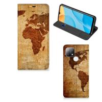OPPO A15 | Book Cover | Wereldkaart - thumbnail