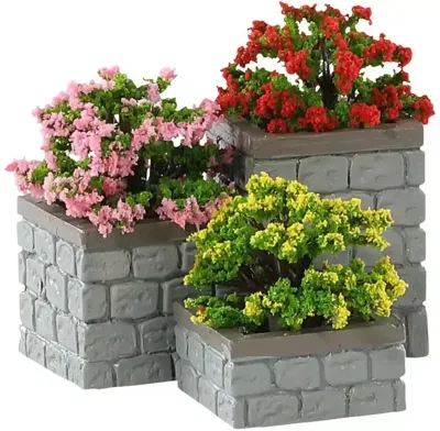 Kerstfiguur Flower bed boxes set of 3 LEMAX - Lemax