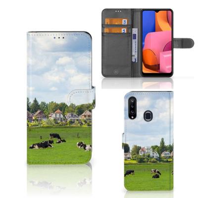 Samsung Galaxy A20s | Telefoonhoesje | Met pasjeshouder | Koeien