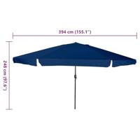 Tuinparasol Blauw en Zwart 395 x 395 x 245 cm - thumbnail