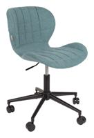 Zuiver Bureaustoel 'OMG' Stof, kleur Blauw - thumbnail