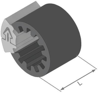 HERTH+BUSS Speciale bevestiging "clipfixbasic" van clipfix spacer h+b inner-d=8,5mm,l=30mm